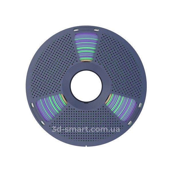 Філамент Silk PLA+ Dual Color 1.75мм зелений фіолетовий, 1кг ФР-00012143 фото