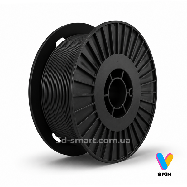 Філамент PETG 1.75 мм Чорний (Black) у наборі 4&times;3 кг SPIN  НФ-00000192 фото