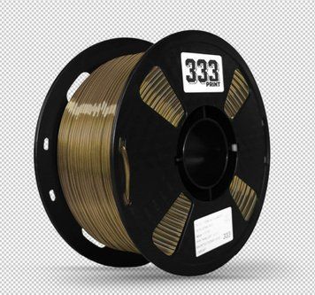 Філамент Silk PLA 1.75мм Золота Бронза/Bronze Gold, 1кг, 333 Print НФ-00000195 фото