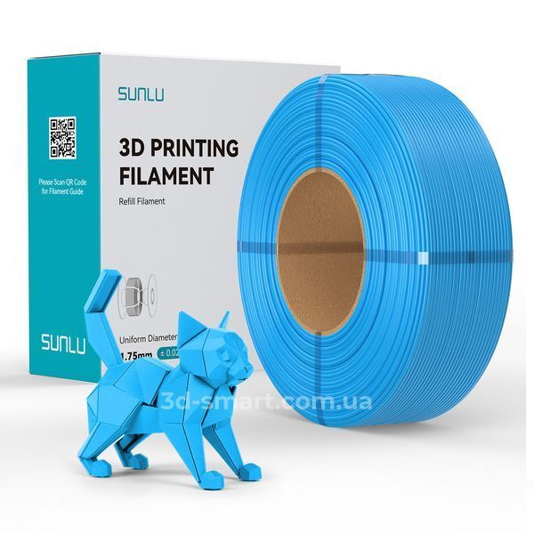 Філамент REFILLS PETG 1.75мм Ціан / Бірюзовий/Cyan, 1кг ФР-00012263 фото