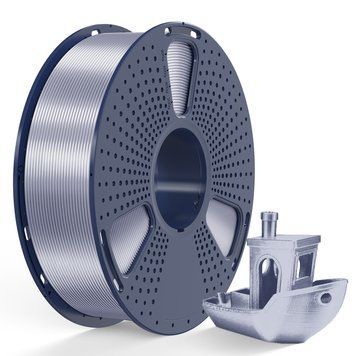 Філамент Silk PLA+ 1.75мм Срібло, 1кг ФР-00012161 фото