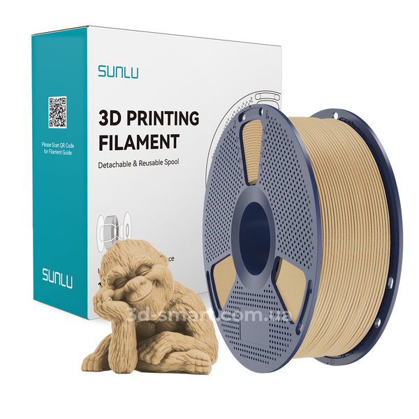 Філамент PLA WOOD 1.75мм Клен, 1кг ФР-00012173 фото