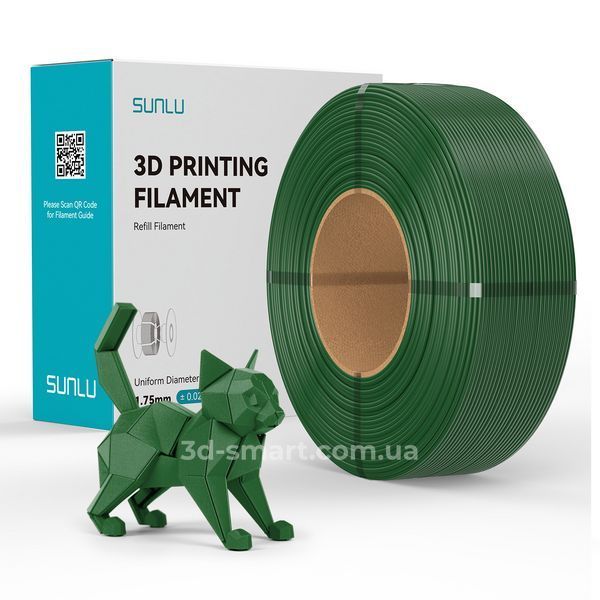 Філамент REFILLS PETG 1.75мм Зелений мілітарі, 1кг ФР-00012182 фото