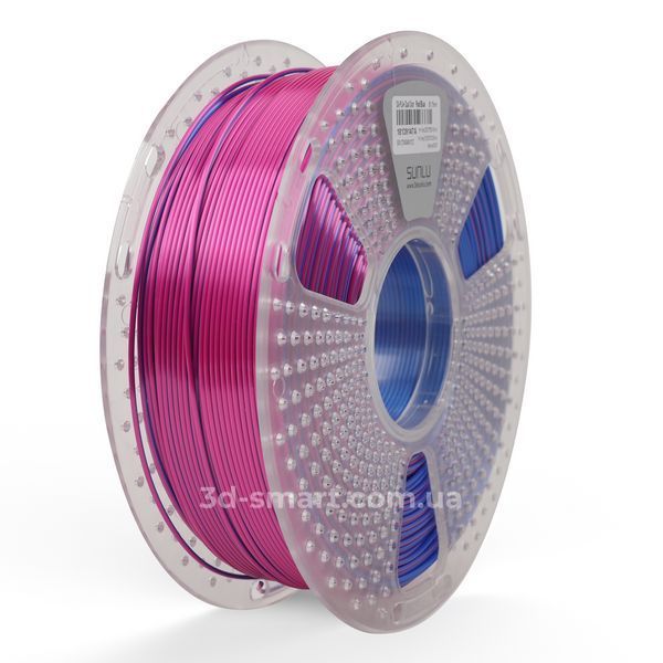 Філамент Silk PLA+Dual Color червоний синій 1 кг ФР-00012130 фото