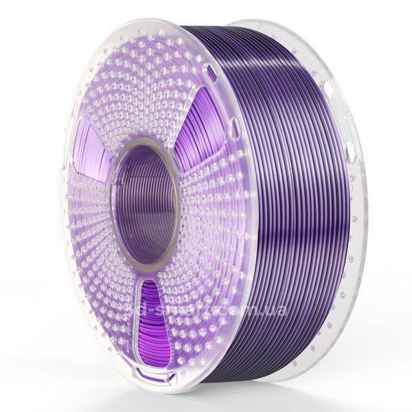 Філамент Silk PLA+ Dual Color 1.75мм чорний фіолетовий/Black Purple, 1кг ФР-00012139 фото
