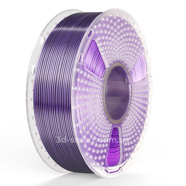 Філамент Silk PLA+ Dual Color 1.75мм чорний фіолетовий/Black Purple, 1кг ФР-00012139 фото