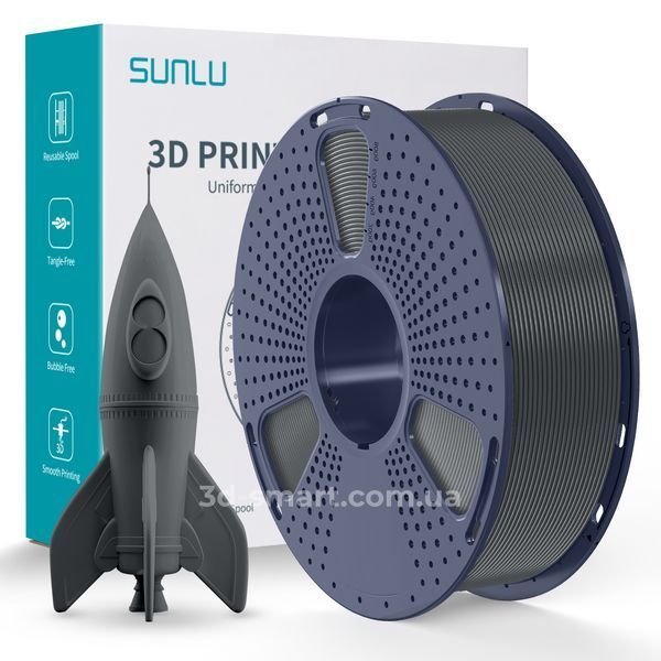Філамент HS PLA 1.75мм чорний/Black, 1кг ФР-00012066 фото