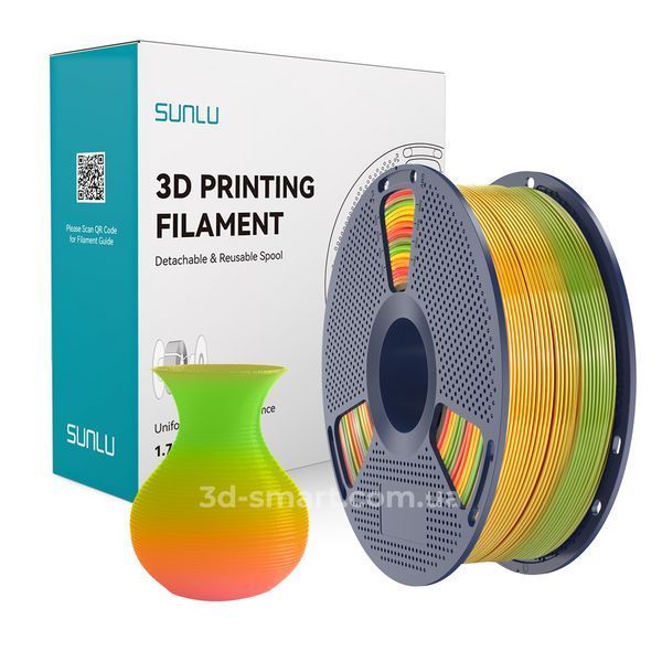 Філамент PETG 1.75мм Rainbow / Веселка, 1кг ФР-00012283 фото