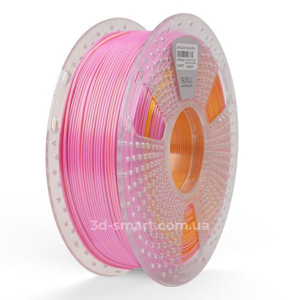 Філамент Silk PLA+ Dual Color 1.75мм рожевий золотий, 1кг ФР-00012142 фото